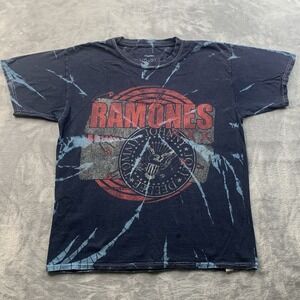 The Ramones Johnny Joey DeeDee Tommy Retro Vintage Tie Dye Band T-Shirt XS